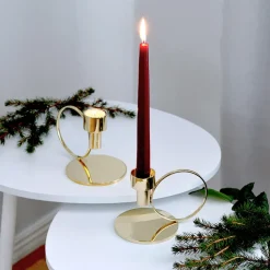 Herrgårdsljus candles 30 cm 6-pack , Wine red glossy