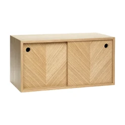 Herringbone shelf, Oak