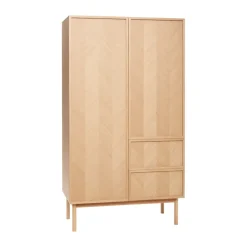 Herringbone wardrobe large, Oak