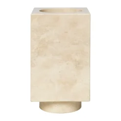 Hew vessel 21 cm, Travertine