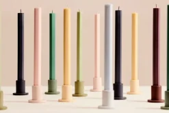 Hexagon Candle light mix 4-pack, Pastel