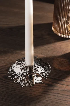 Hilke X Moomin No.1 candle holder, Nickel-plated brass