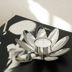 Hilke X Mumin Little My candle holder, Nickel-plated brass