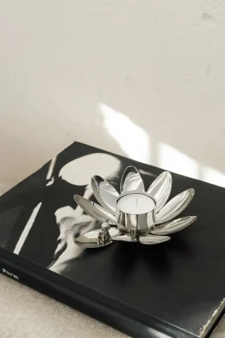 Hilke X Mumin Little My candle holder, Nickel-plated brass