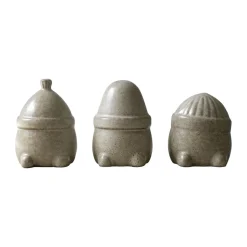 Hipster Triplets Christmas decoration 3-pack, Beige