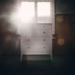 Höllviken chest of drawers, oak white pigmented, 4 drawers