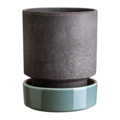Hoff pot, Ø16 cm, Raw Grey-Misty Blue