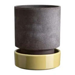 Hoff pot, Ø14 cm, Raw Grey-Pale Yellow