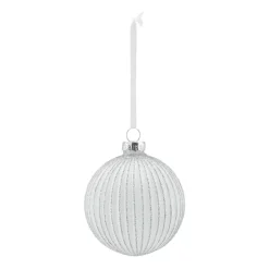 Holiday baubles 6-pack, White