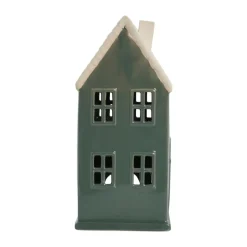 Hollia decorative house 29 cm, Dark green