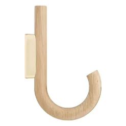 Hook hook 19 cm, Oak-brass