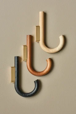 Hook hook 19 cm, Oak-brass