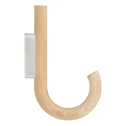 Hook hook 19 cm, Oak-chrome