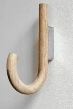 Hook hook 19 cm, Oak-chrome