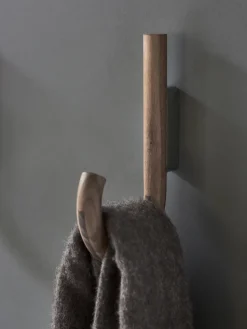 Hook hook 19 cm, Walnut-black