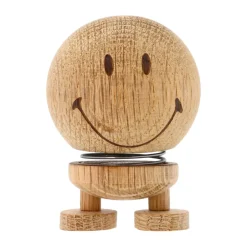 Hoptimist Smiley S figure, Raw oak