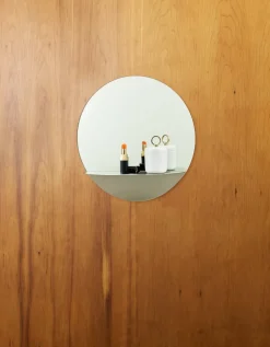 Horizon mirror round, Stainless steel