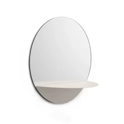 Horizon mirror round, white