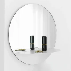 Horizon mirror round, white