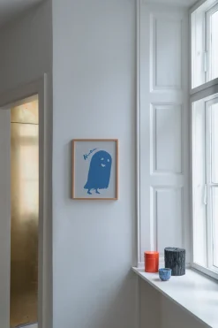 HouoOouu blue poster, 30x40 cm