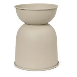 Hourglass flower pot extra small Ø21 cm, Cashmere