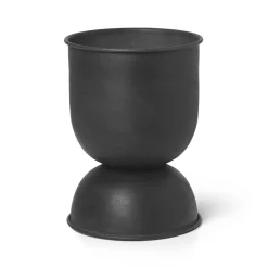 Hourglass flower pot extra small Ø21 cm, Black-dark grey