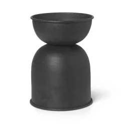 Hourglass flower pot extra small Ø21 cm, Black-dark grey