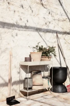 Hourglass flower pot medium Ø40 cm, Black-dark grey