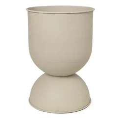 Hourglass flower pot medium Ø40 cm, Cashmere