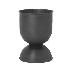 Hourglass flower pot small Ø30 cm, Black-dark grey