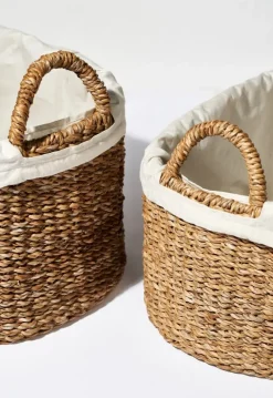Humdakin laundry basket low 2 parts, Braided