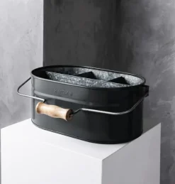 Humdakin System bucket storage box 30x19 cm, Matte black