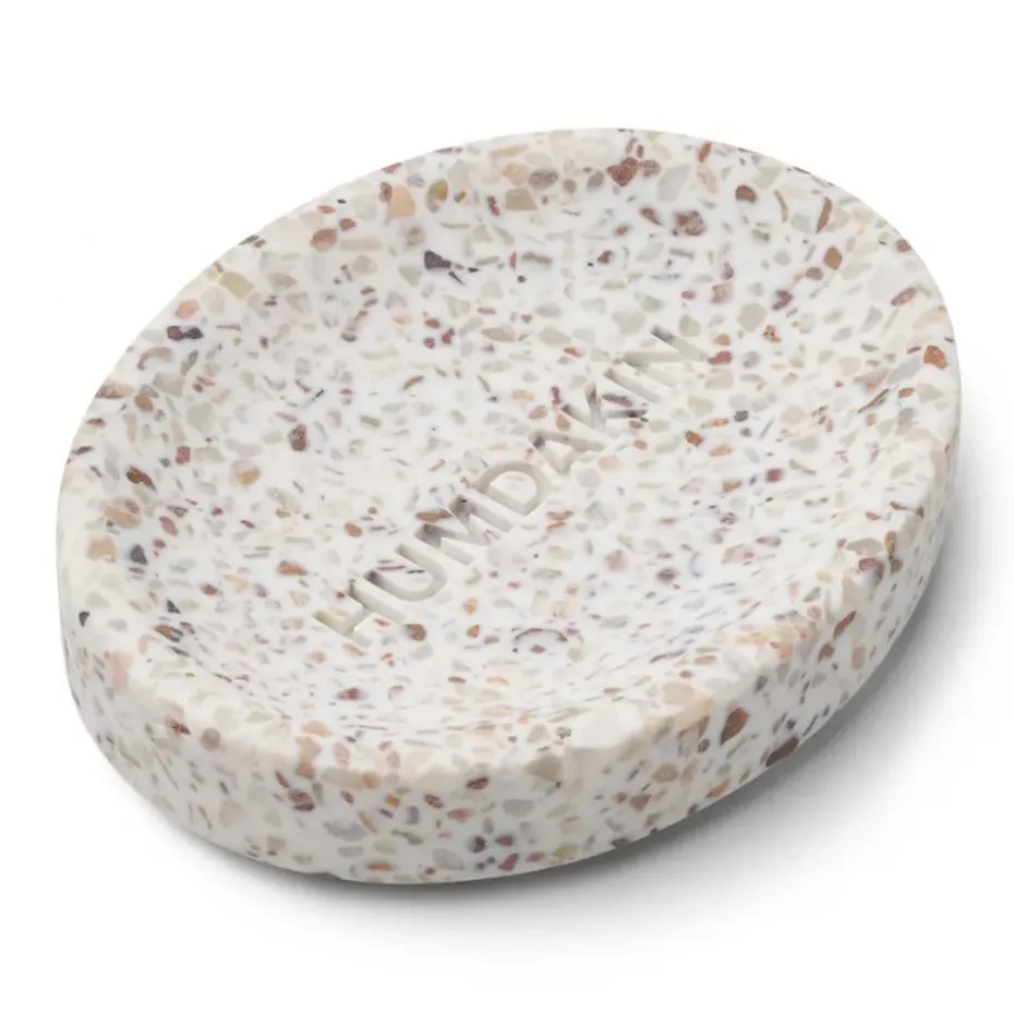 Humdakin Terrazzo soap dish10x13 cm, White-brown
