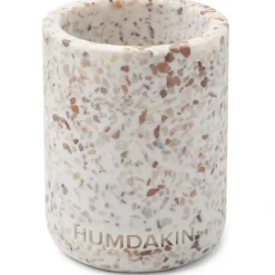Humdakin Terrazzo tooth brush mug 10 cm, White-brown