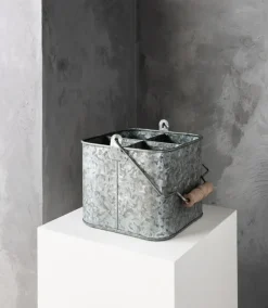 Humdakin zink bucket storage box, 25x25 cm