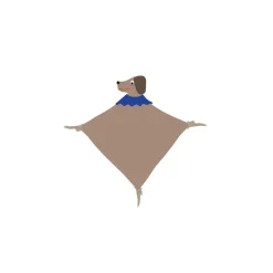 Hunsi Dog baby blanket 40x40 cm, Light brown