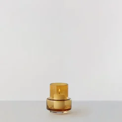 Hurricane tea light no. 25, Amber