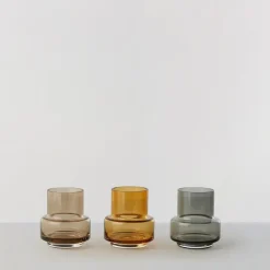Hurricane tea light no. 25, Amber