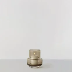 Hurricane tea light no. 25, sepia brown