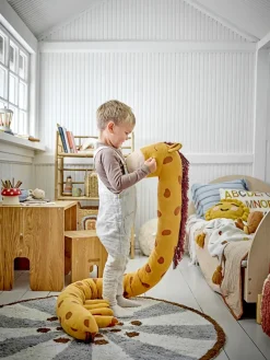 Ibber plush toy 184 cm, Orange giraffe