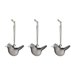 Iittala glass bird, Gray, 3-pack