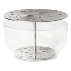Ikebana vase stainless steel, Large