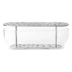 Ikebana vase stainless steel, Long