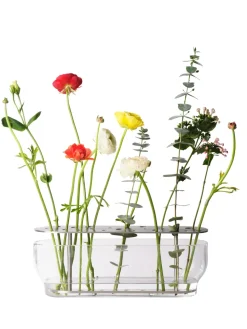 Ikebana vase stainless steel, Long
