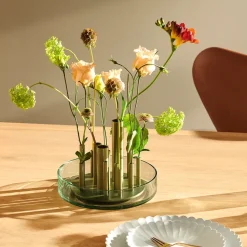 Ikeru vase Forest green, low