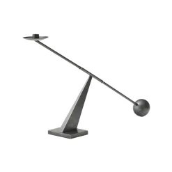 Interconnect candlestick 70 cm, Bronzed brass