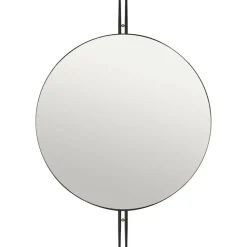 IOI wall mirror Ø80 cm, black
