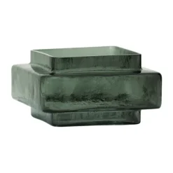 Isla tealight holder Ø12 cm, Laurel-blue green