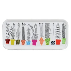 Italiensk blomsterhylla tray, 32x15 cm