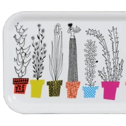 Italiensk blomsterhylla tray, 32x15 cm